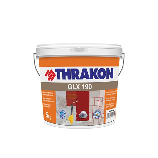 Χαλαζιακό ακρυλικό αστάρι πρόσφυσης πλακιδίων &amp; μωσαϊκών GLX190 THRAKON 5kg