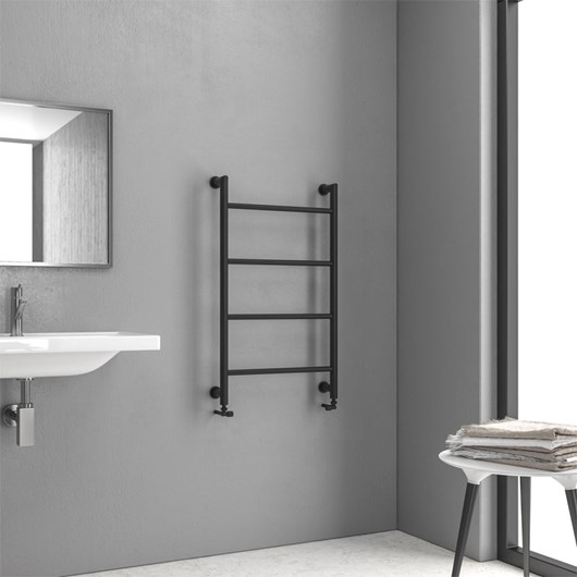 Θερμαντικό σώμα μπάνιου μαύρο DESIGN 6 KARAG 9,3x56x90cm